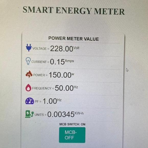 " IOT BASED POWER MONITORING SYSTEM "