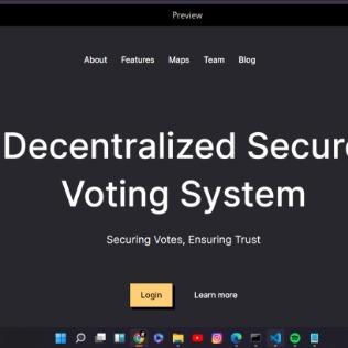 Decentralized Blockchain Voting System