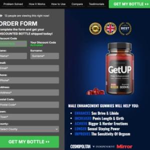 GetUP Male Enhancement Gummies UK 2024-25