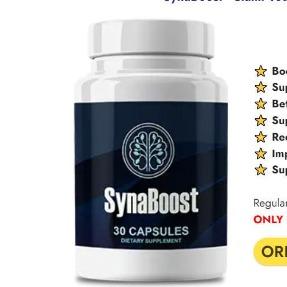 SynaBoost Reviews Natural Ingredients Click Here!