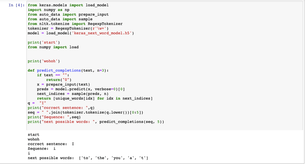 Sentence Autocomplete | Devfolio