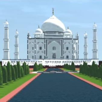 VR Tour of monuments example: Taj Mahal