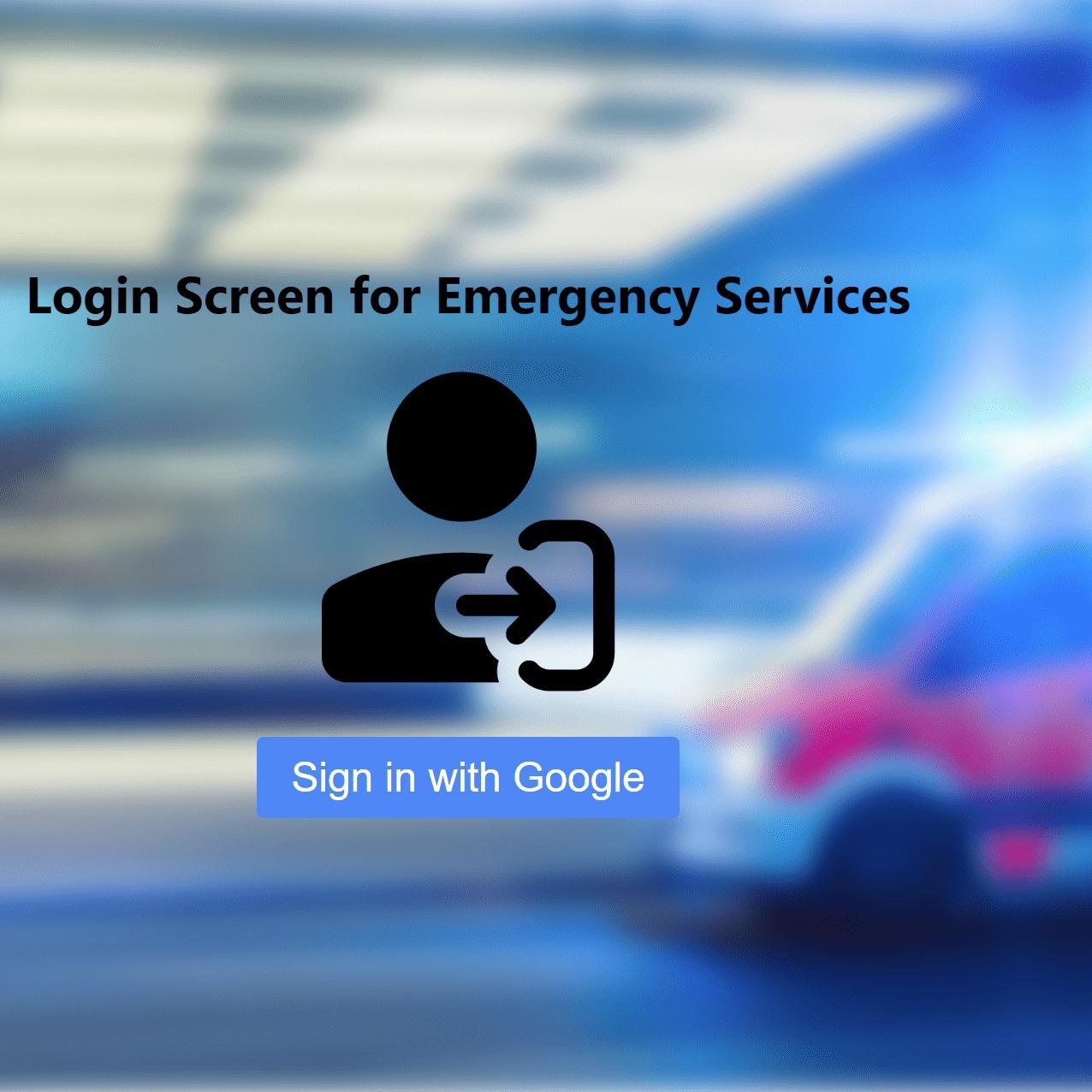 Emergency Service Website