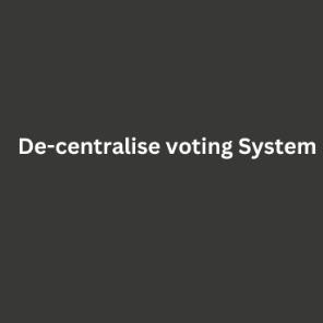 De centralised voting application