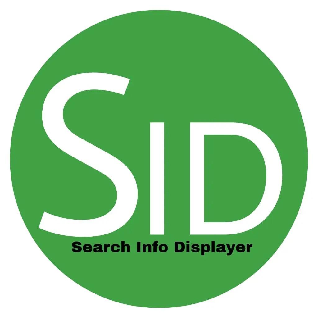 Search info displayer