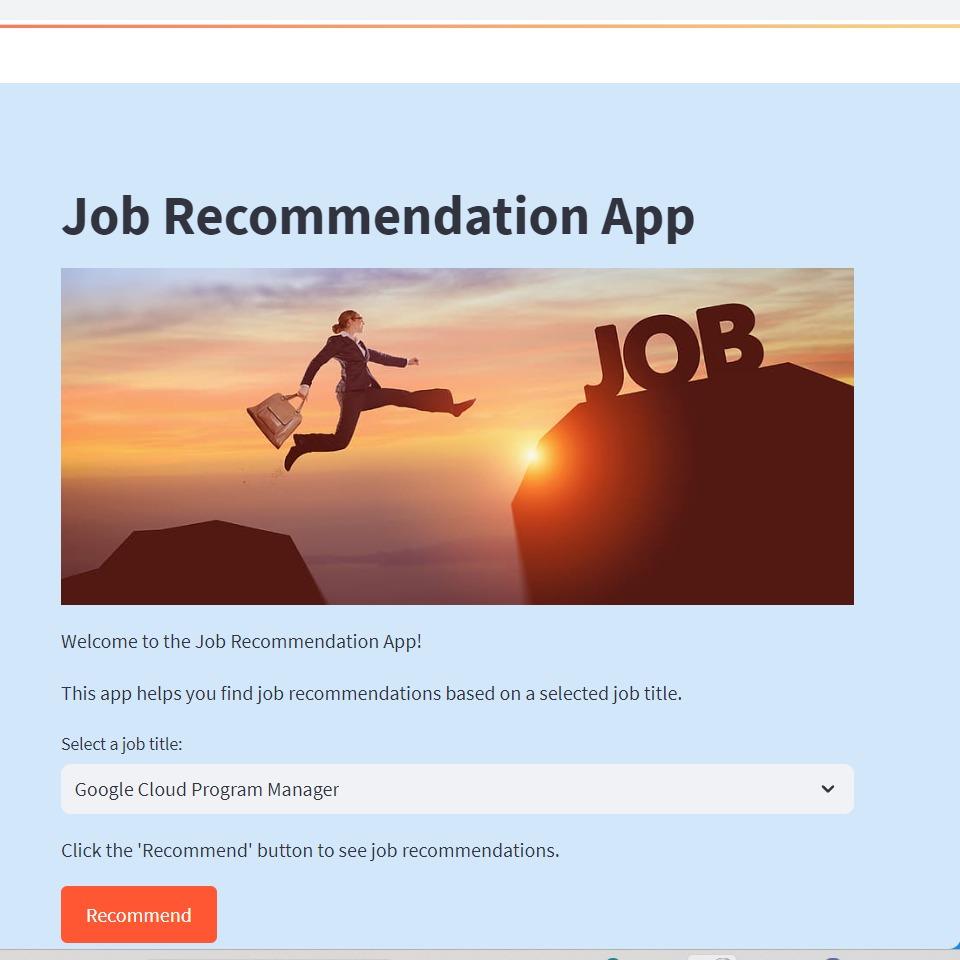 Job Recommendation System