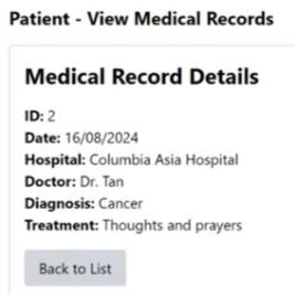Blockchain-based Electronic Health Record