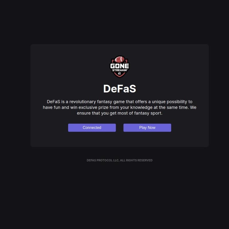 DeFaS(Decentralized Fantasy Sports)