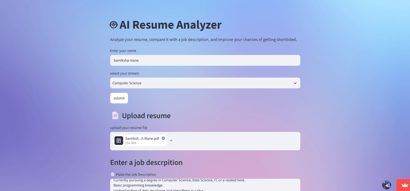 AI Analyze Resume