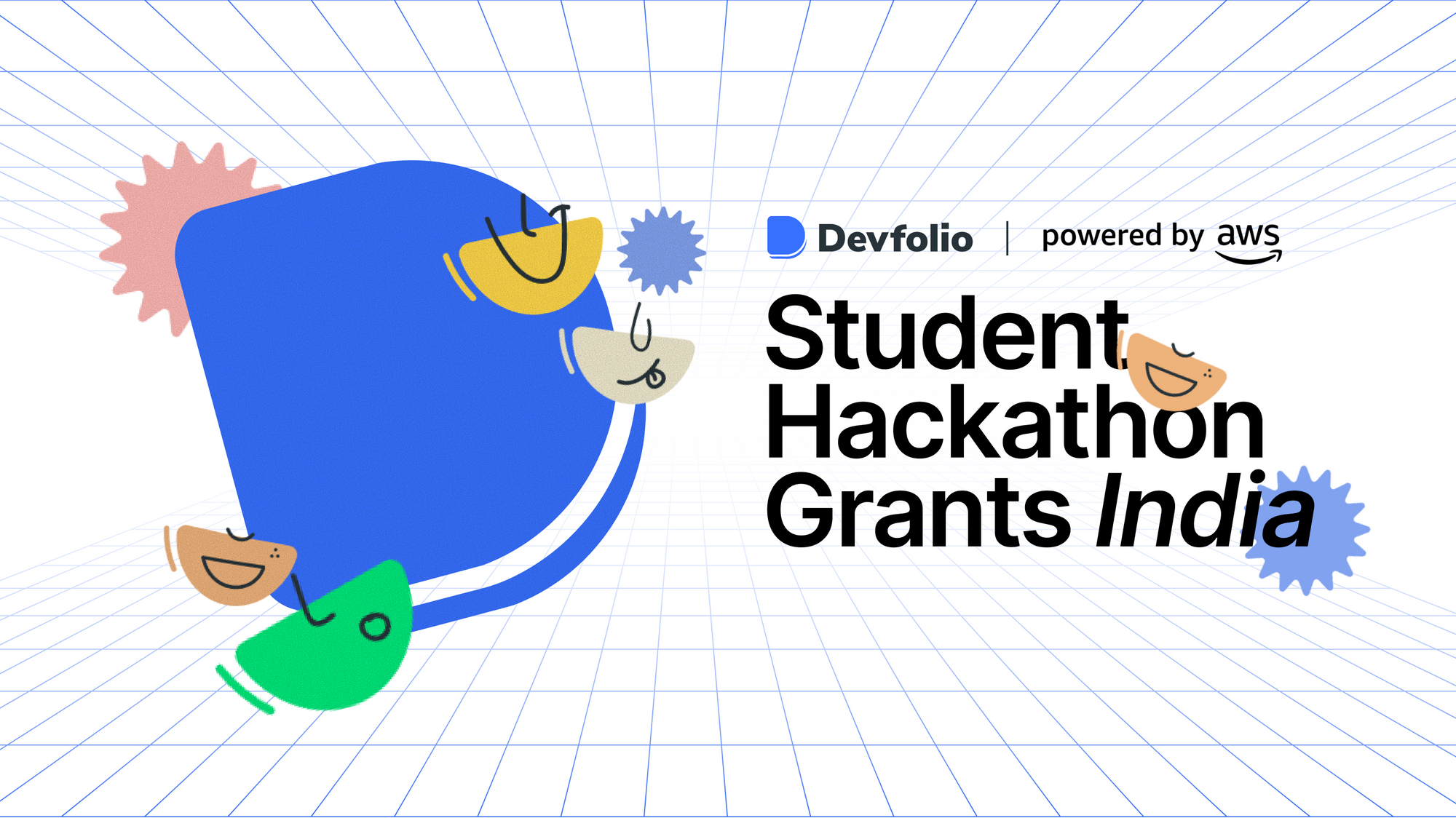 Presenting Student Hackathon Grants India in association with AWS