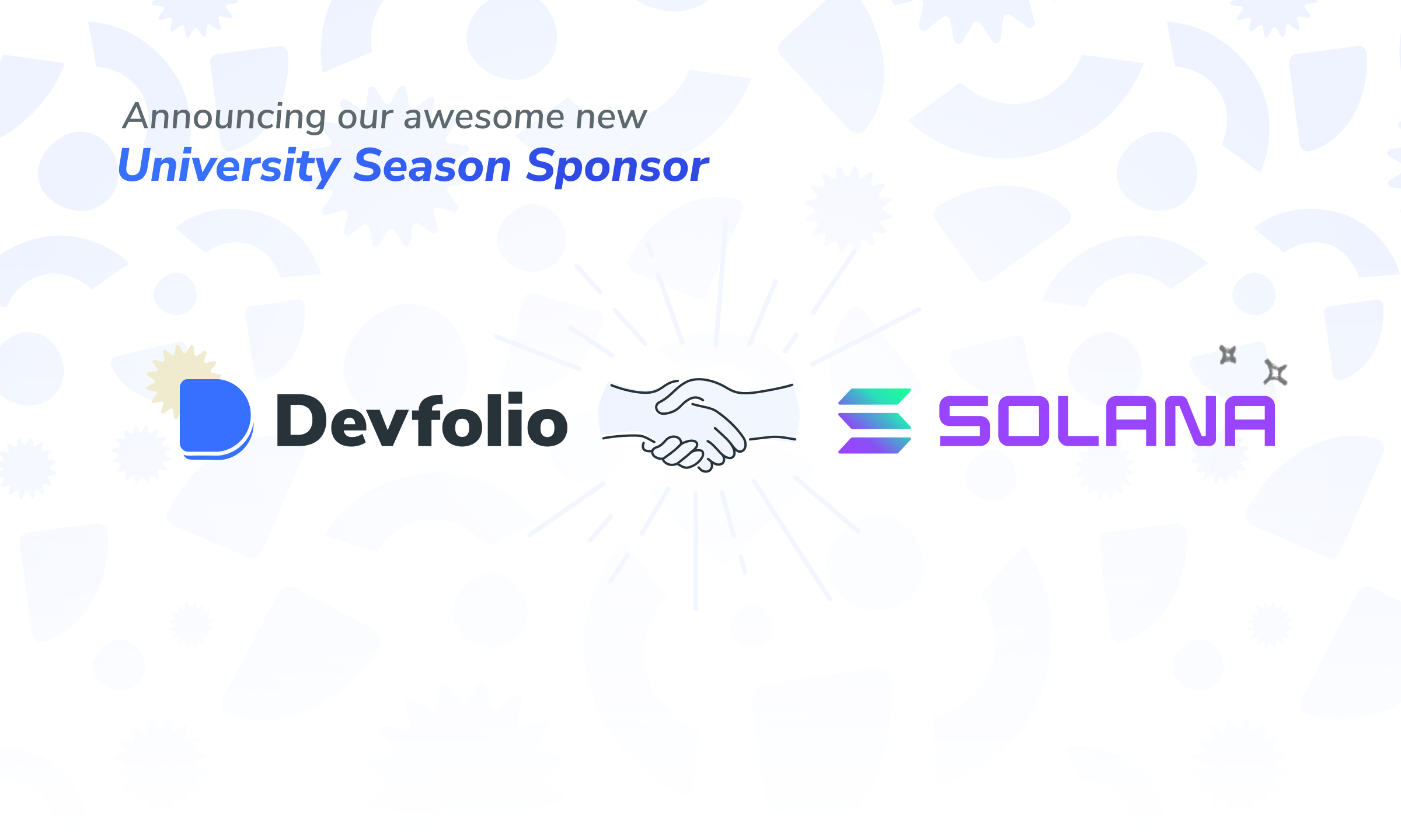 Welcoming Solana as our University Hackathon Season Sponsor 🎊